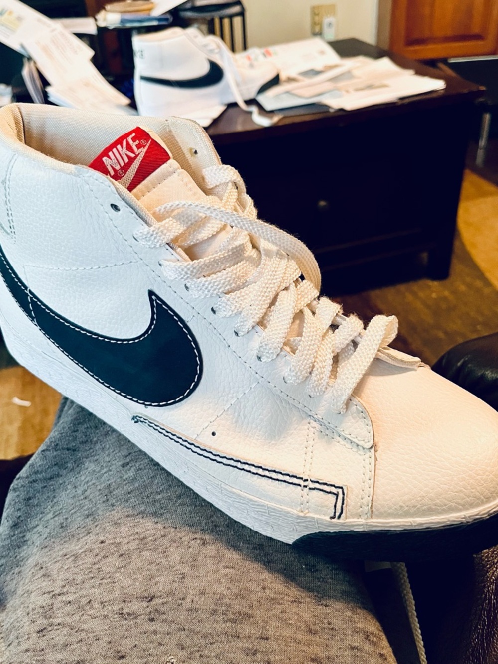 Nike Blazer High White Obsidian Men’s Sneakers 2010 Size 12 new no box